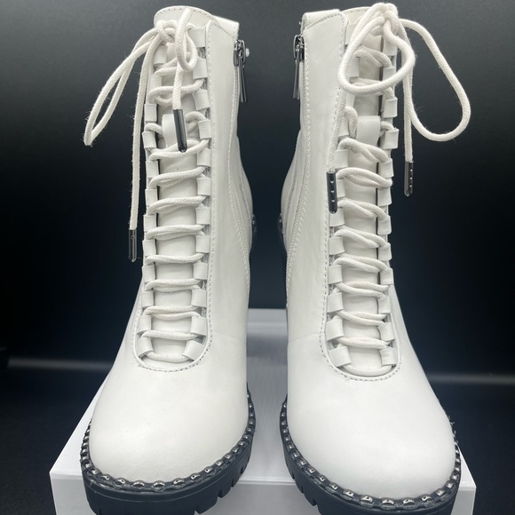 BCBG Leather Parina Lace Up Boots - Picture 3 of 15